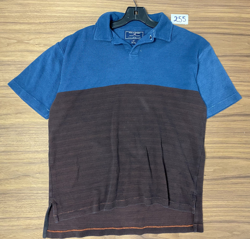 Polo Sport Soft Thermal Polo Shirt - Blue/Burgundy