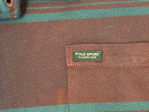 Polo Sport Striped Polo Shirt - Wine