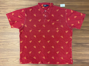 Polo by Ralph Lauren Red Lobster Print Polo Shirt - Red