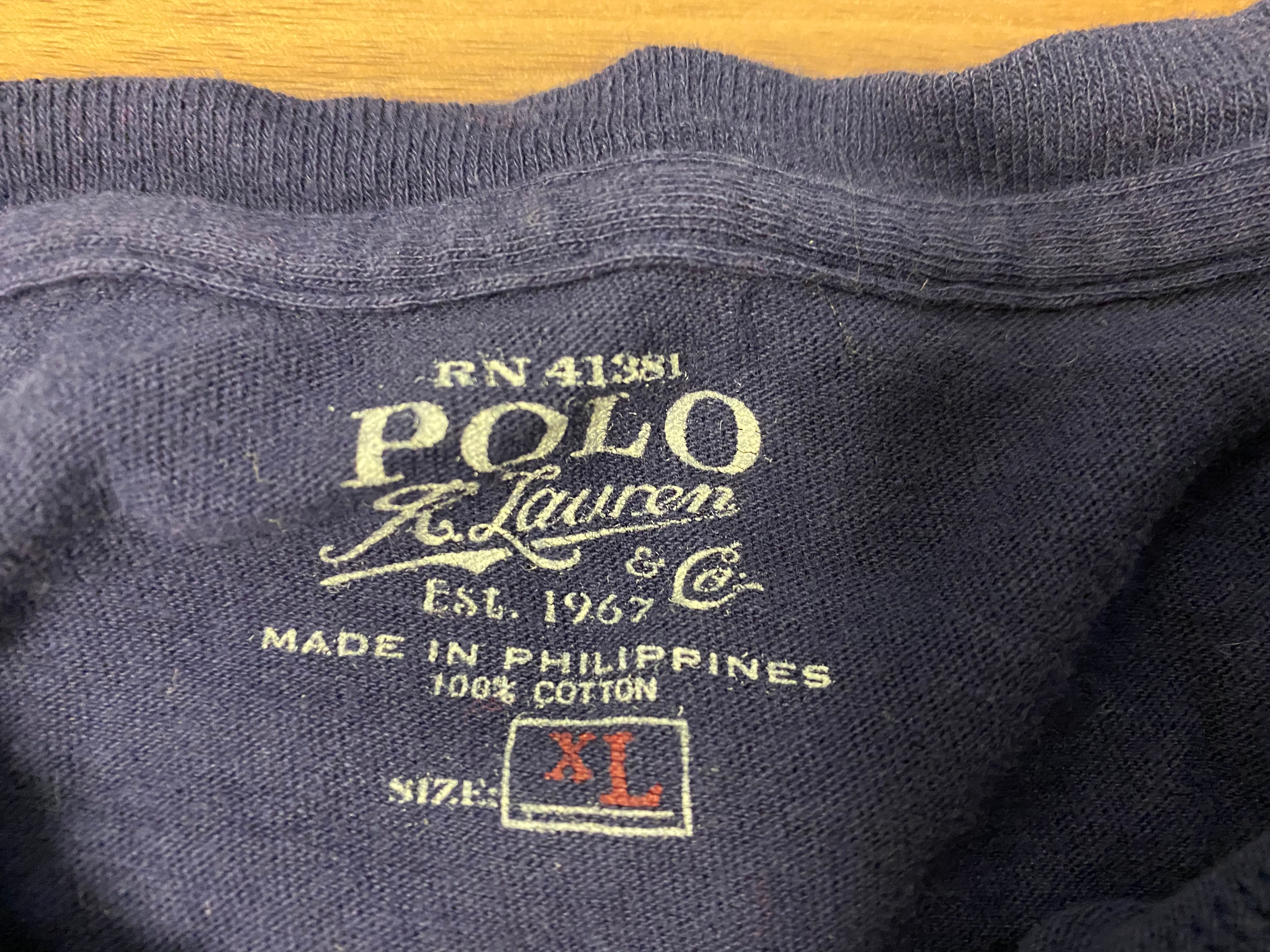 Polo Long Sleeve Tee - Navy