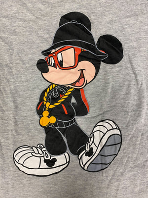 Disney Hip Hop Mickey Raglan Baseball Tee - Grey