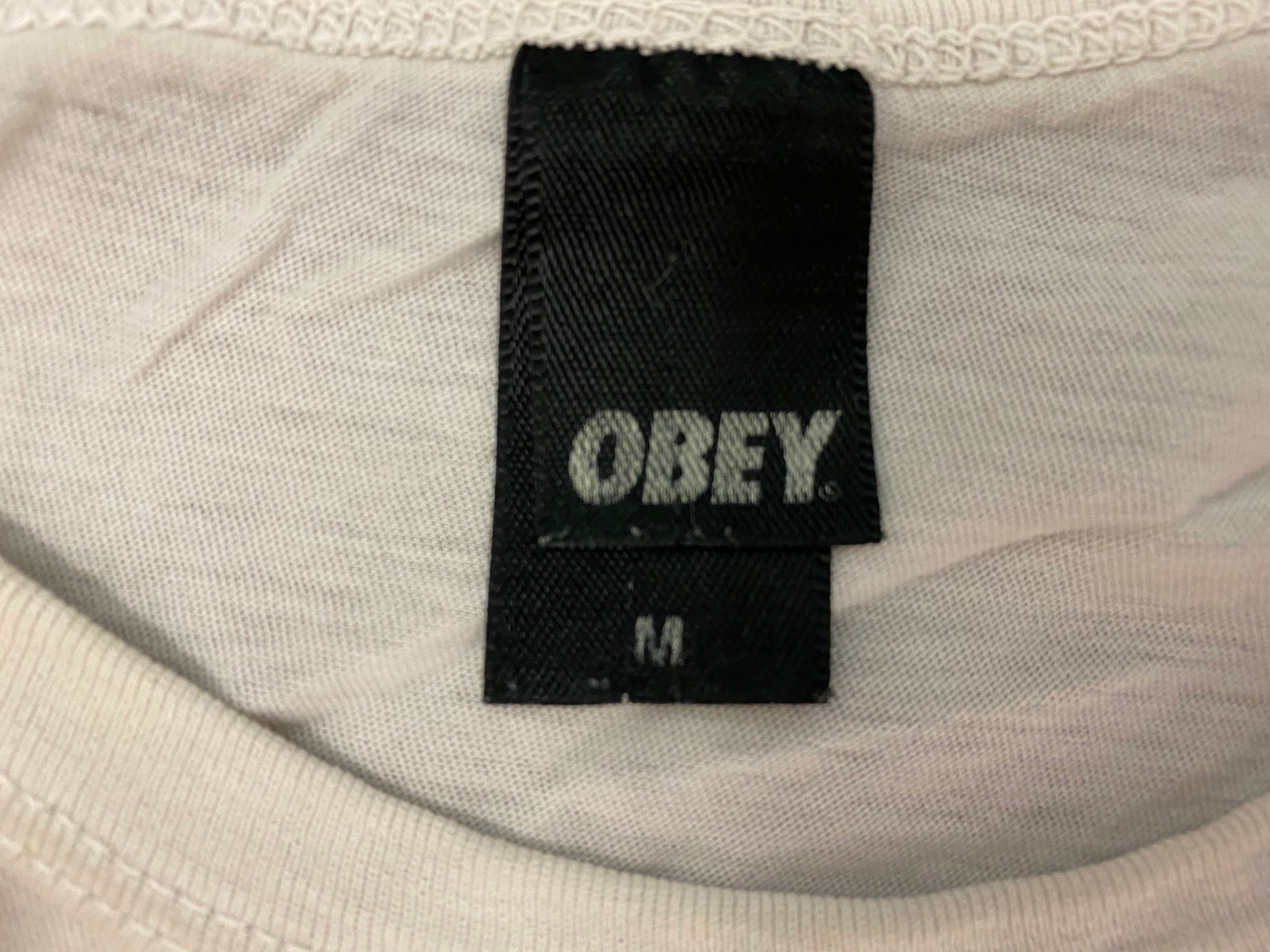 Obey Stacked Logo Tee - White