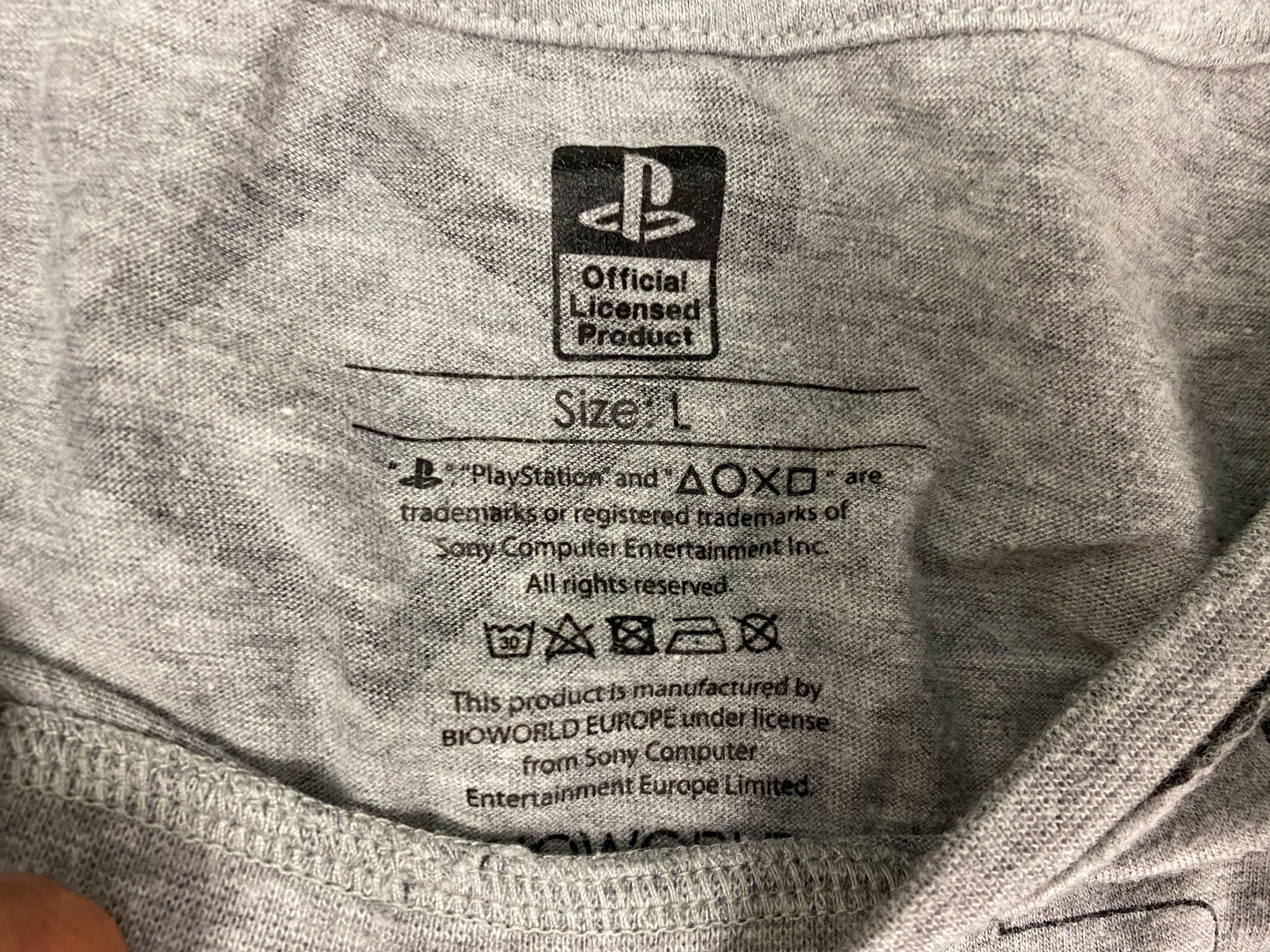 Playstation All Over Print Tee - Heather Grey