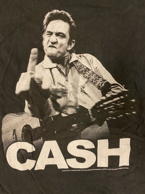 Zion Johnny Cash Middle Finger Tee - Black