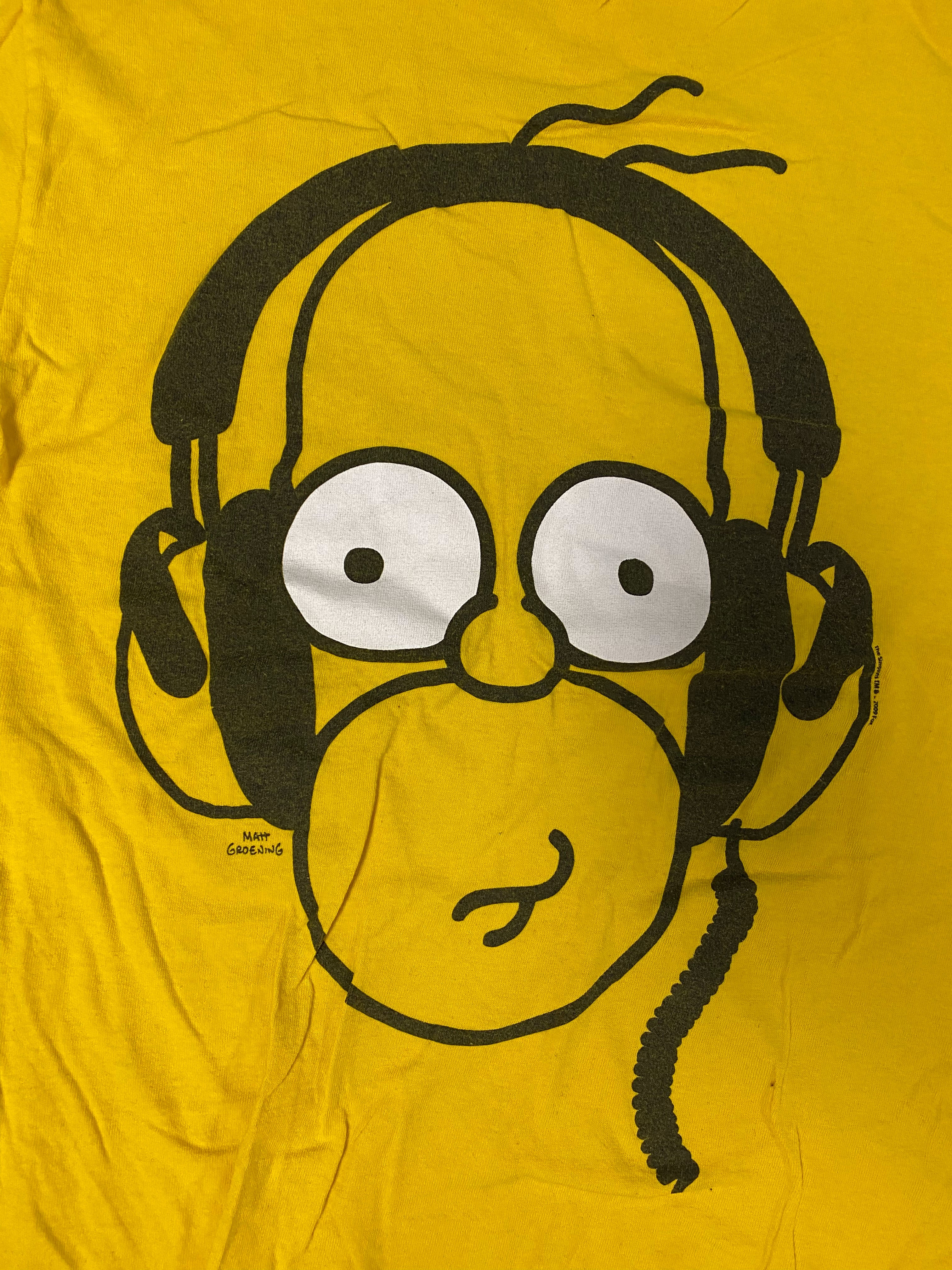 Delta The Simpsons Homer Head Tee - Yellow