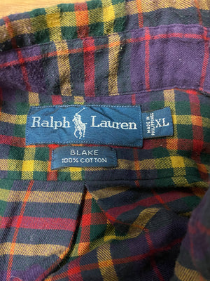 Ralph Lauren Plaid Button Up Shirt - Purple