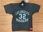 Rawlings Los Angeles Raiders V-Neck Jersey Tee #32 - Black
