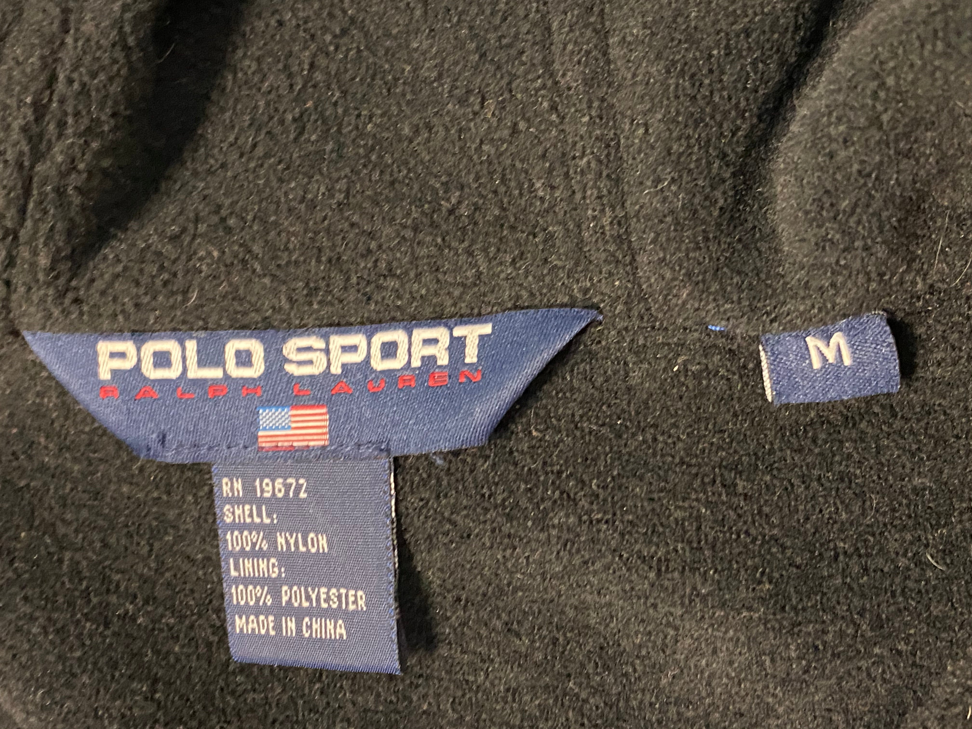 Polo Sport Fleece Lined Windbreaker Pullover - Blue