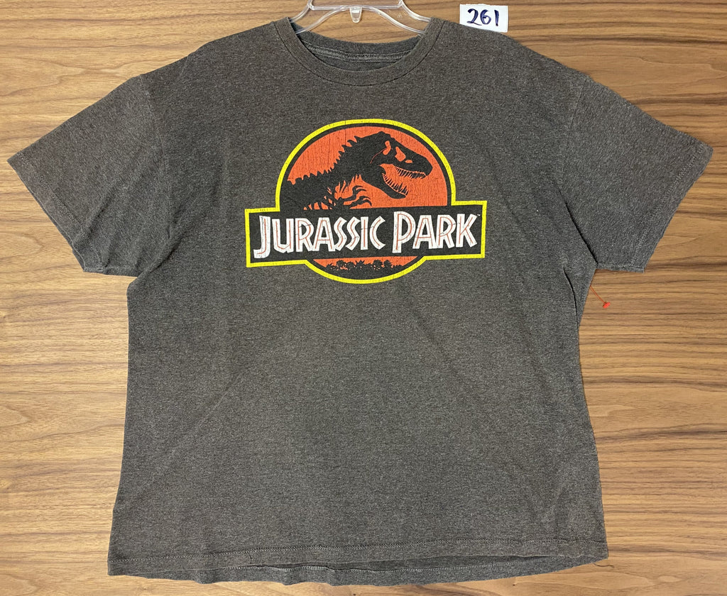 Jurassic Park Logo Tee - Brown