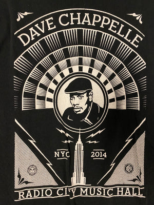 Delta Dave Chappelle x Obey Radio City Music Hall NYC 2014 Tee - Black