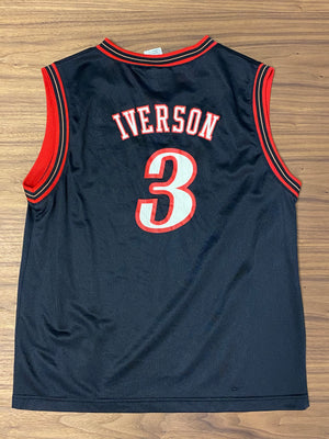 Reebok Sixers #3 Iverson Jersey - Black