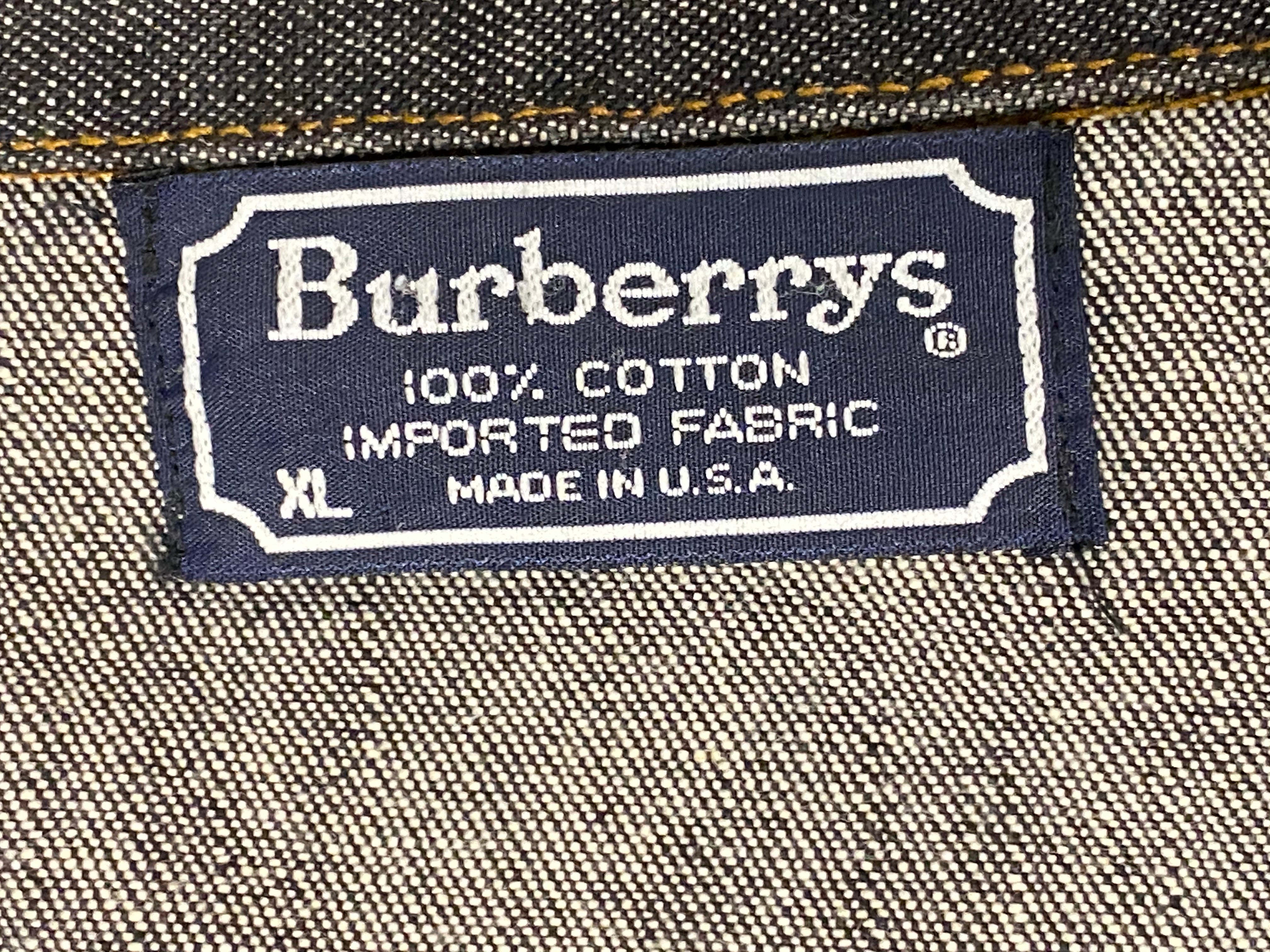 Burberry Denim Jacket Plaid Pockets