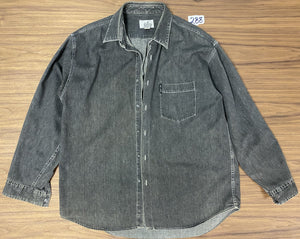 Armani Exchange Long Sleeve Button Up Shirt - Black