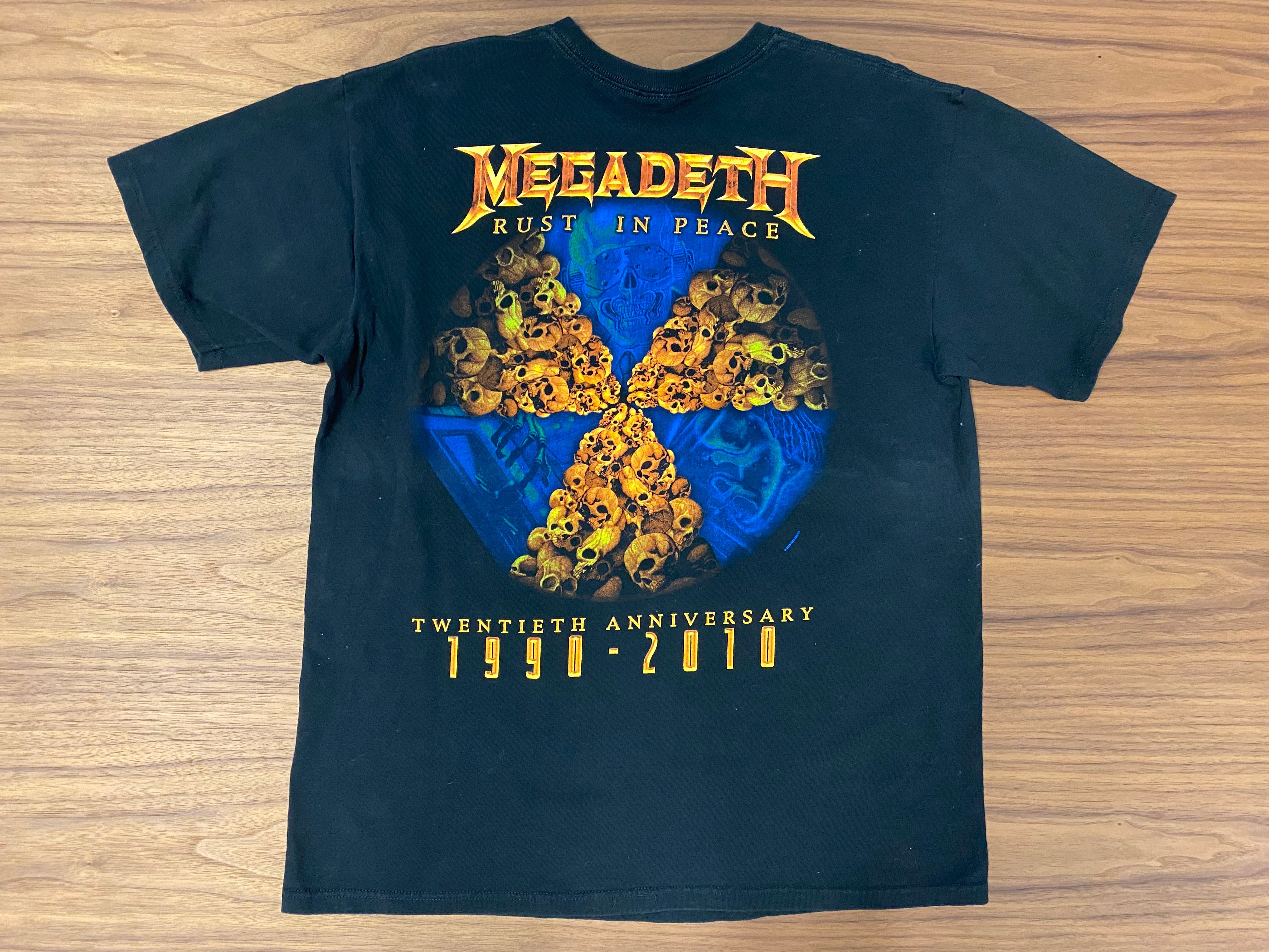 Anvil Megadeth rust in peace 20th anniversary Tee - Black
