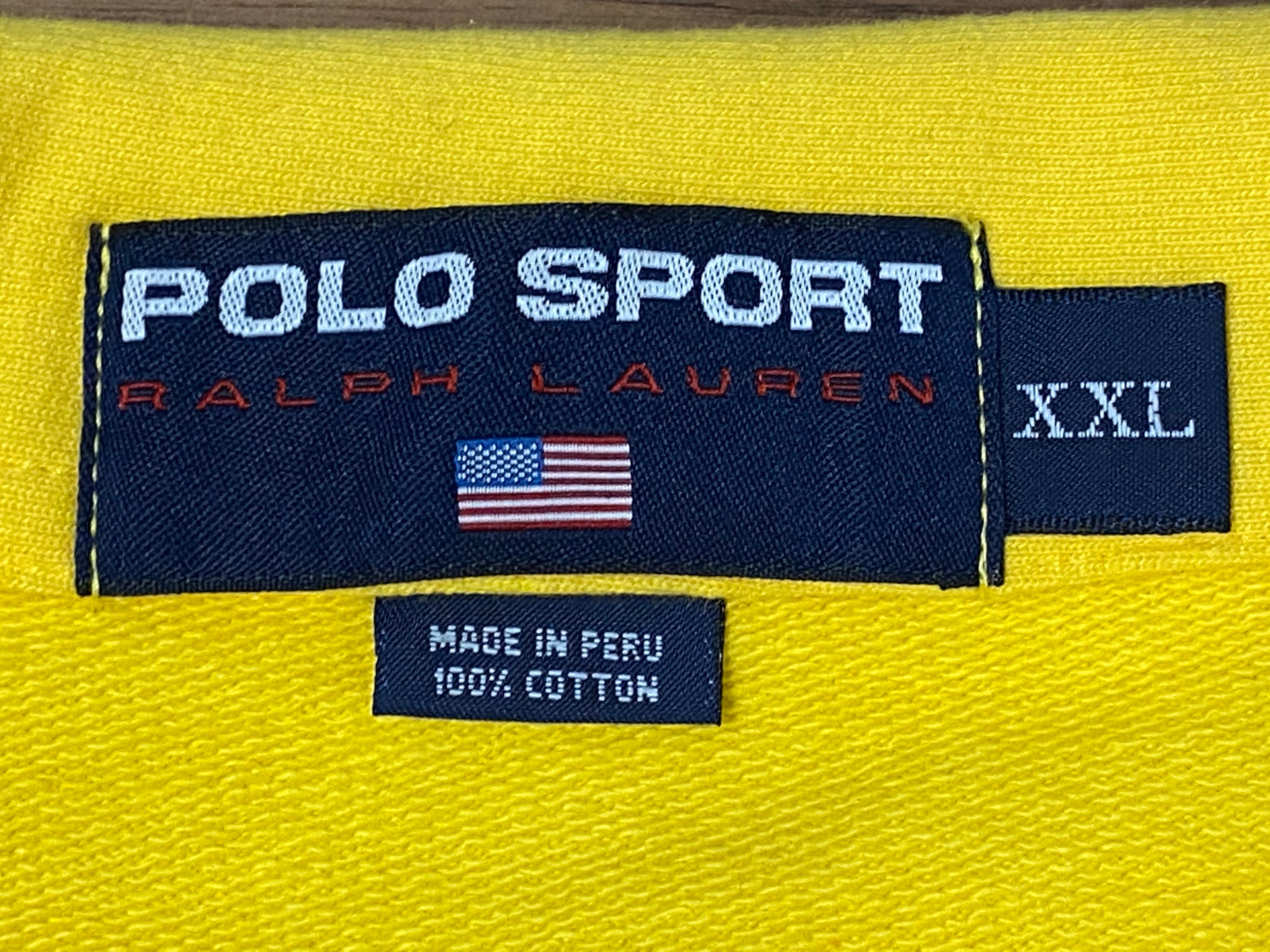 Polo Sport Mock Neck Zip Pullover Sweatshirt - Yellow