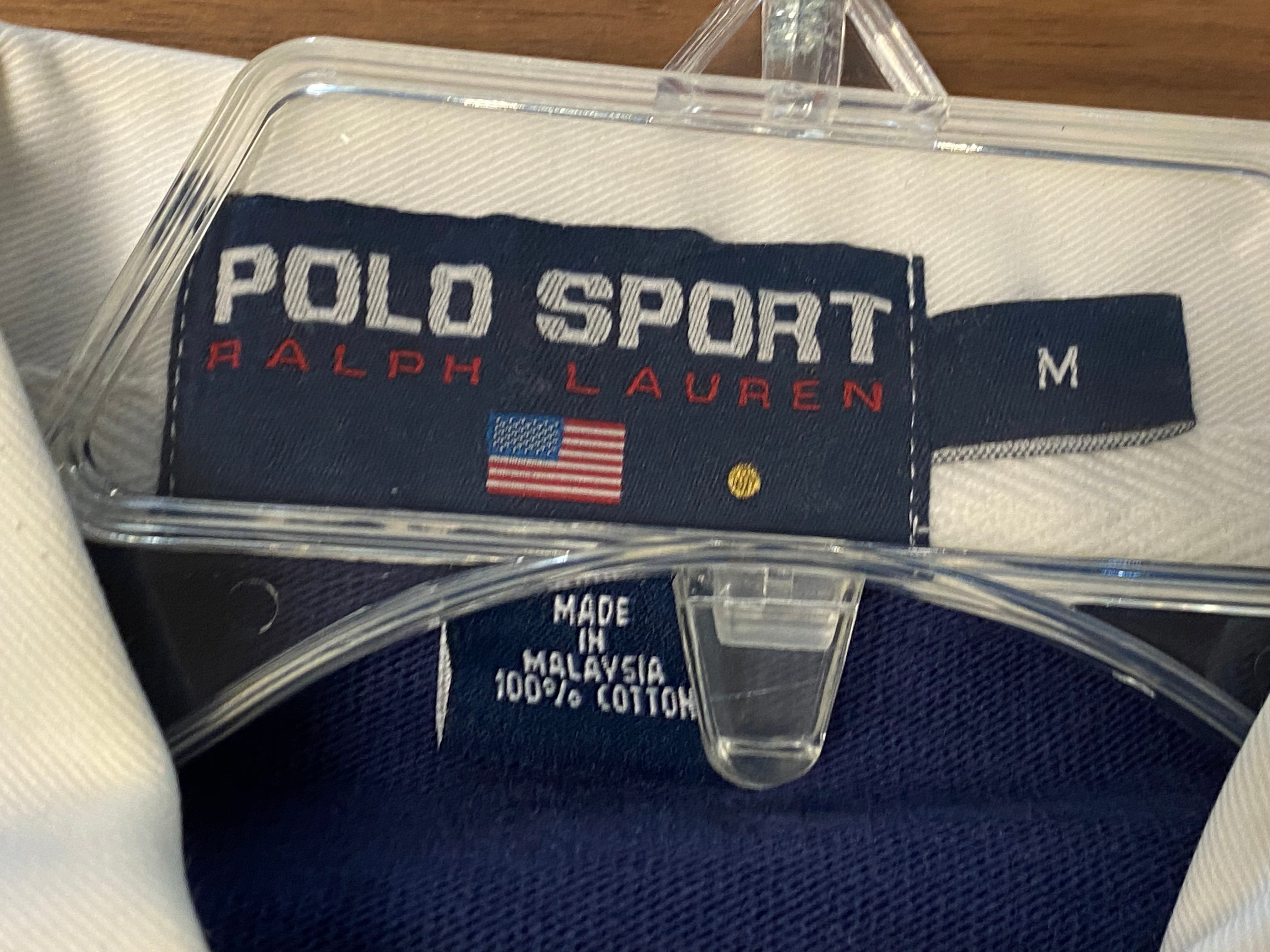 Polo Sport Long Sleeve Polo Bear Polo Shirt - Navy