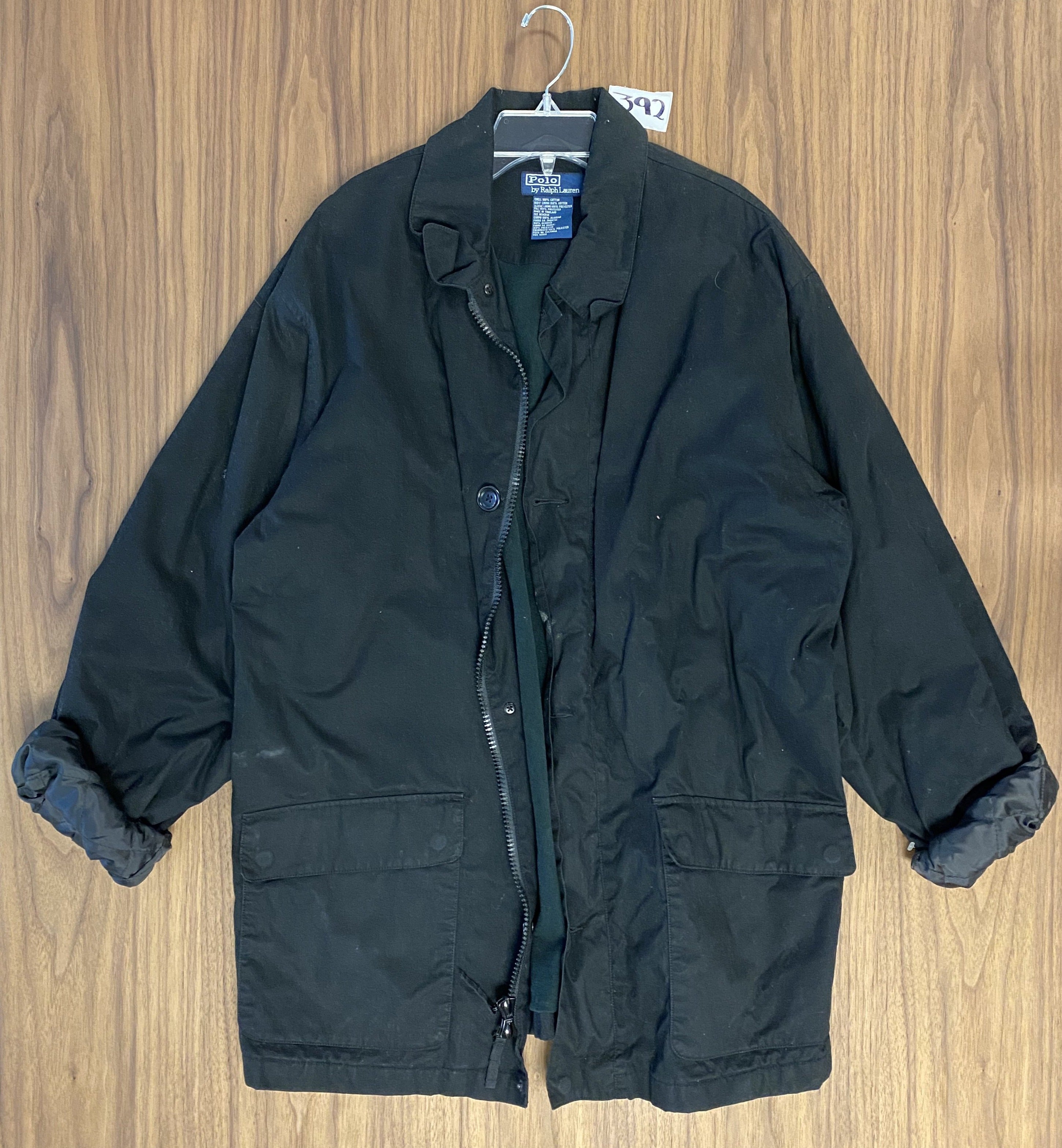 Polo Ralph Lauren Zip Up Coat - Black