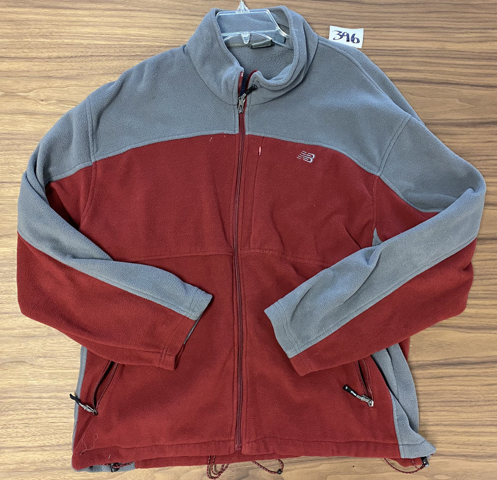 New Balance Fleece Jacket - Grey/Red