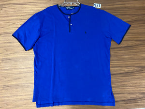 Polo Ralph Lauren Button Neck Shirt - Blue