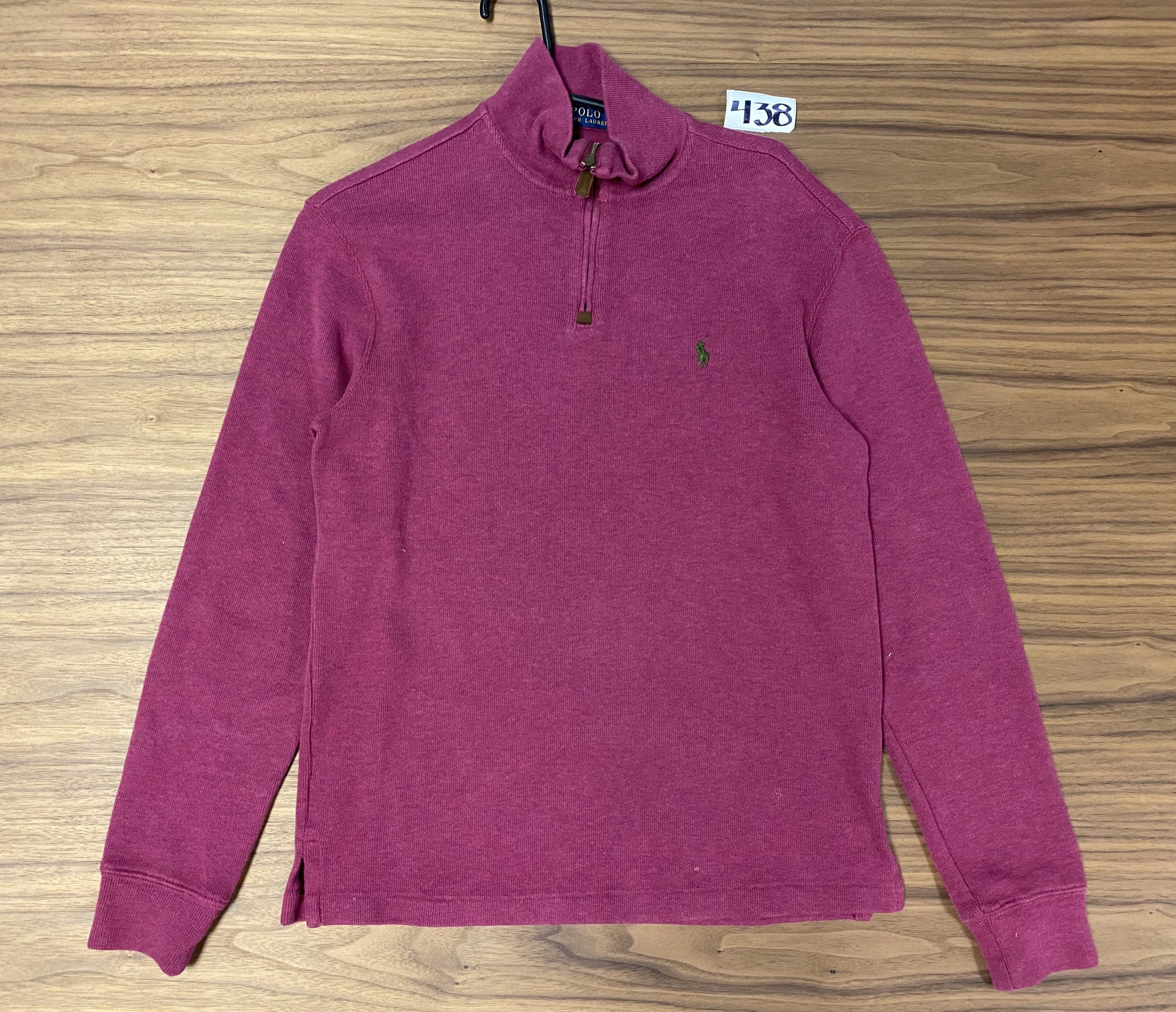 Polo mock Sweater - Red