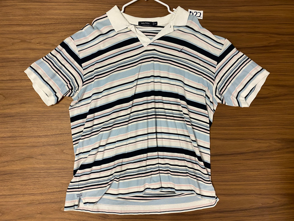 Nautica Striped Polo Shirt - Blue multi