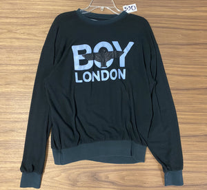 Boy London Soft Knit Pullover Sweat Shirt - Black
