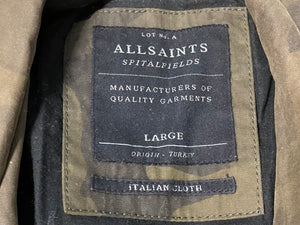 All Saints Zip Moto Jacket - Camo