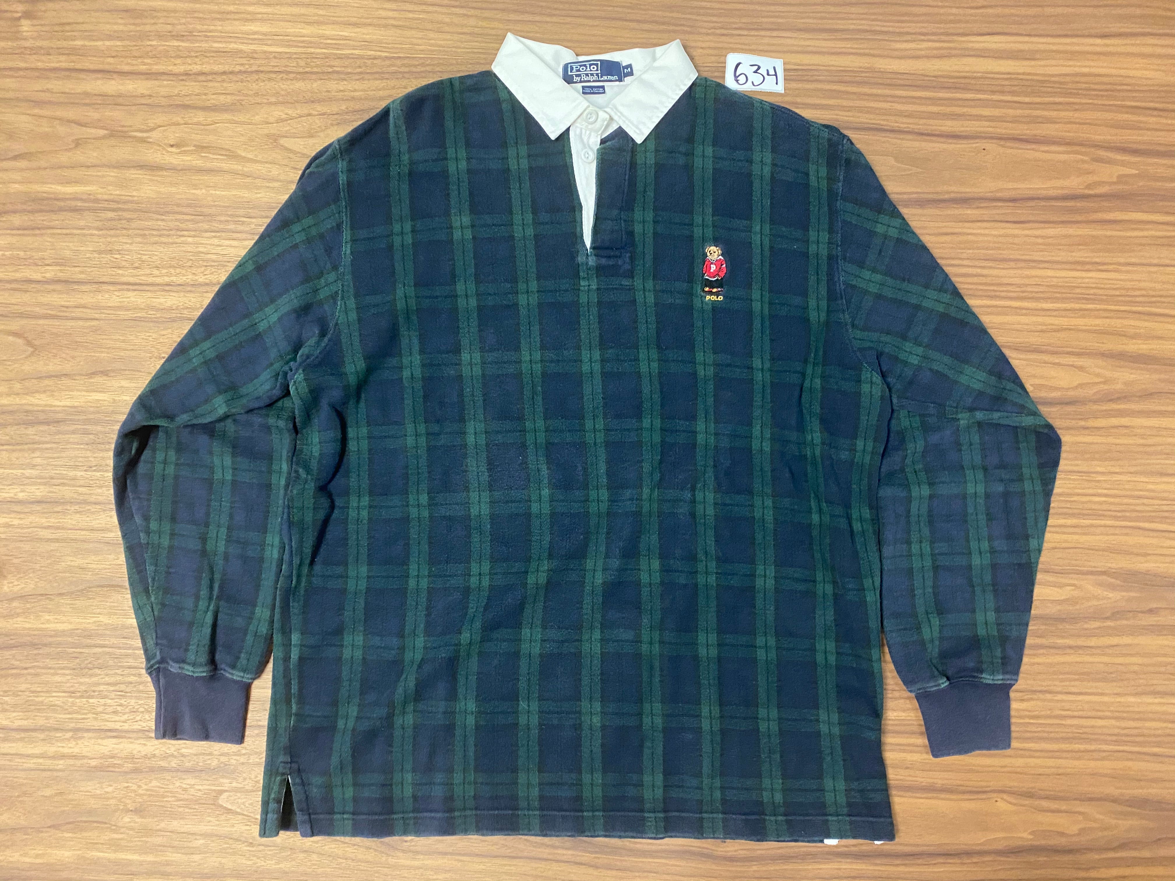 Polo Ralph Lauren Long Sleeve Polo Bear Shirt - Green