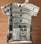 Obey All over print Tee shirt - Creme