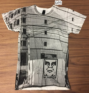 Obey All over print Tee shirt - Creme