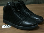 Black Leather Jordan Shine 689480 010 - Black