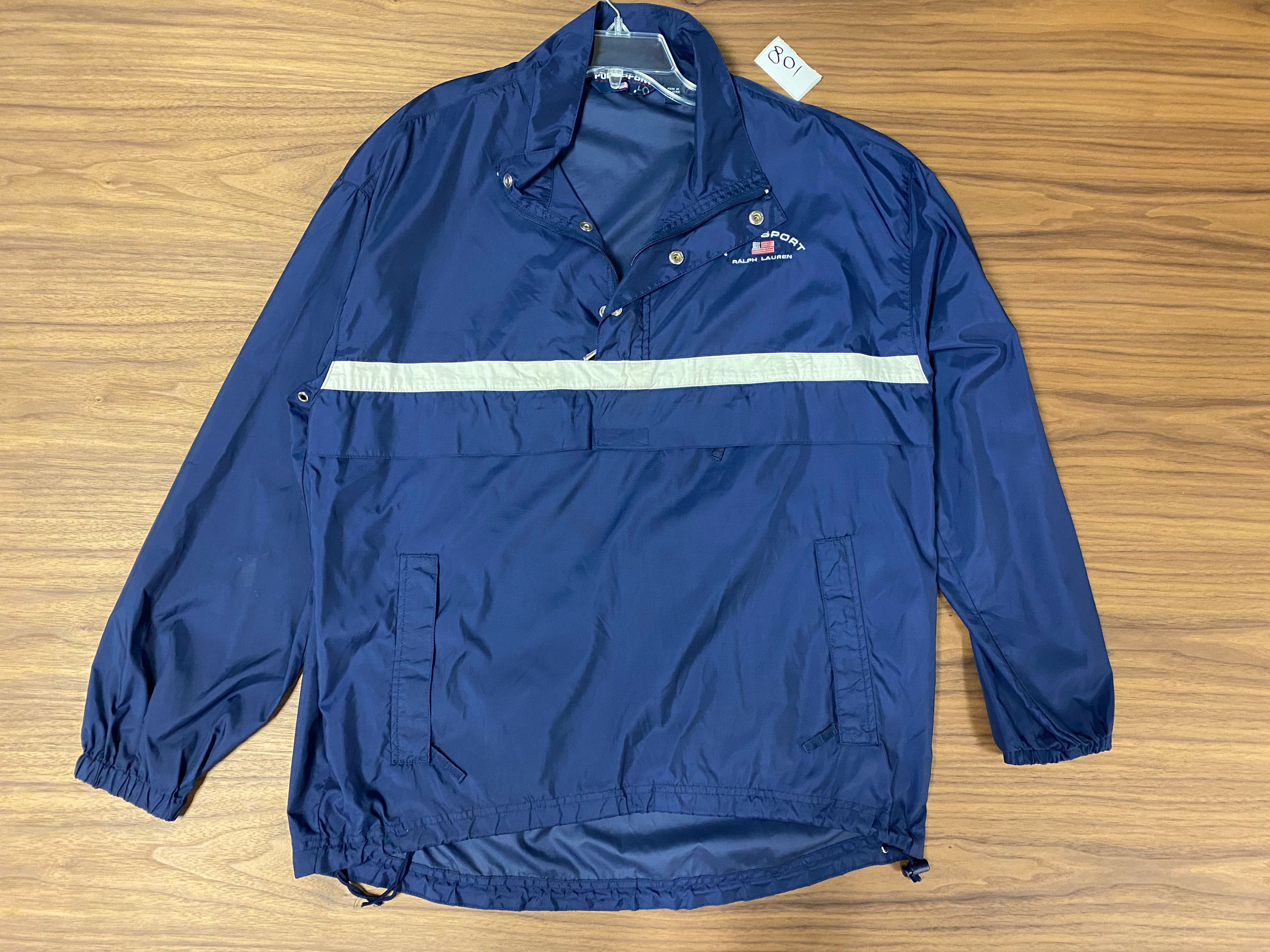 Polo Sport Ralph Lauren Quarter Zip Jacket Wind Breaker - Navy