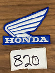 Honda Patch - Silver/Blue