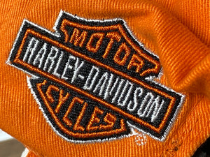 Harley Davidson Motorcyles Racing Hat - Orange/Black