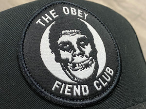 Obey Fiend Club Hat Worn - Black