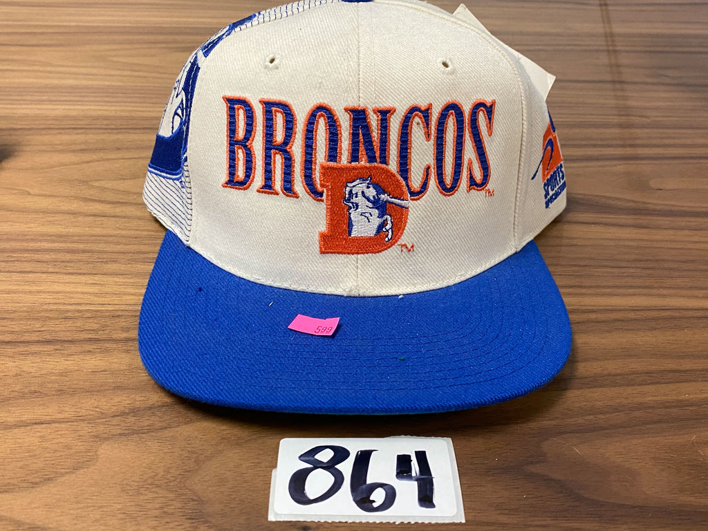 Sports Specialties Broncos NFL Proline Hat - White/Blue/Orange