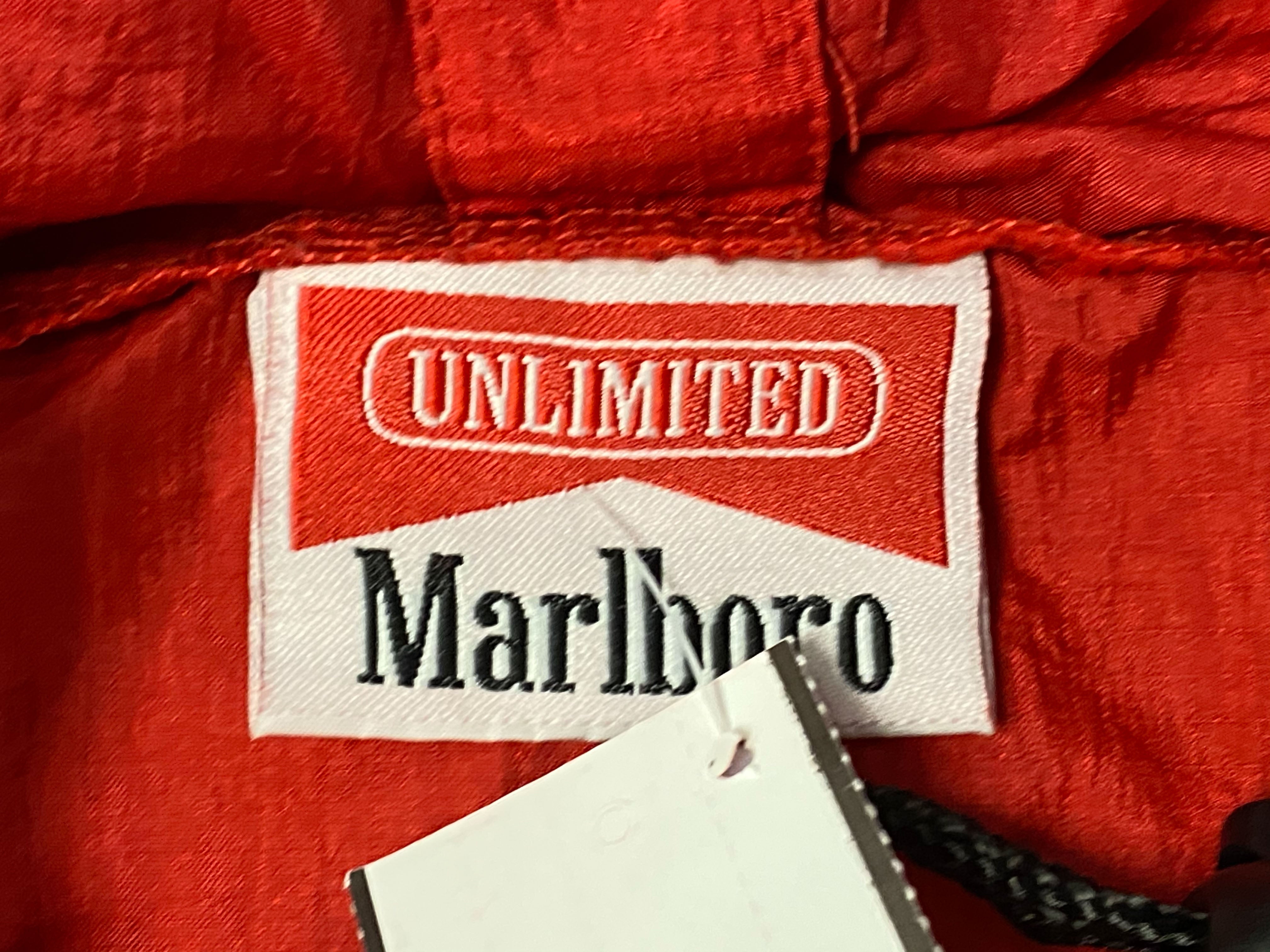 Marlboro Wind Breaker Quarter Zip Pull Over - Red
