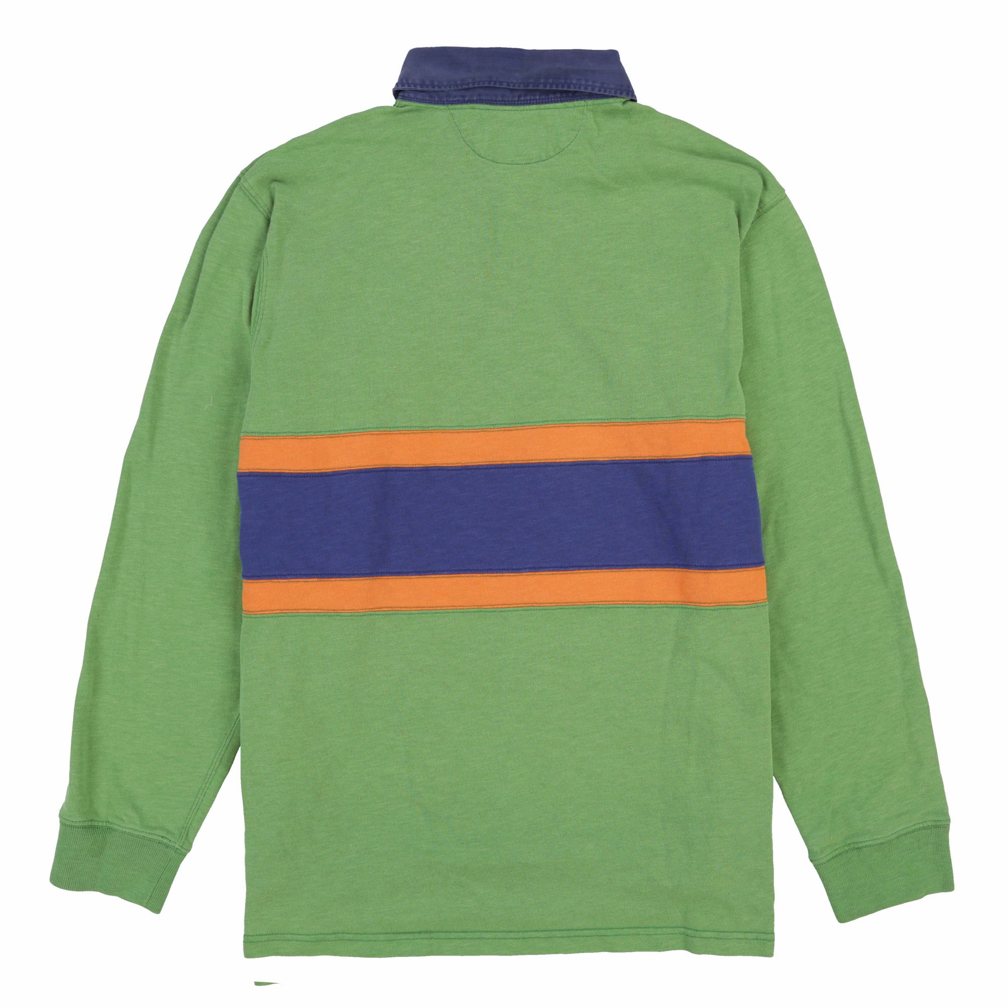 RUGBY EASTERN DIVISION LS POLO // BLUE GREEN ORANGE