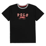 POLO EST SPELL OUT RINGER TEE // NAVY