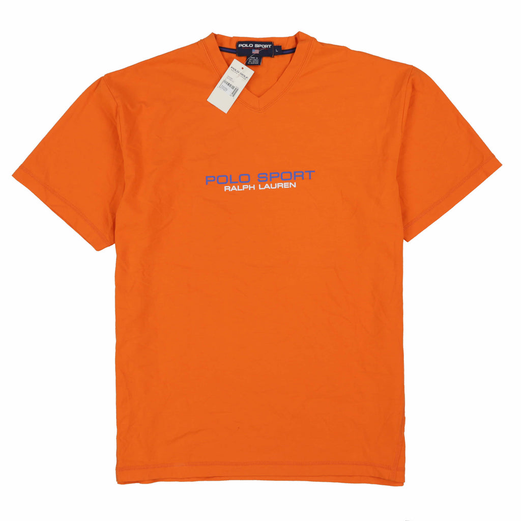 POLO SPORT HILTON H V NECK TEE // ORANGE