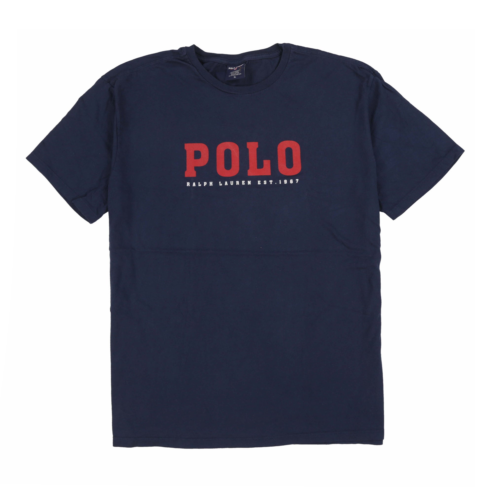 POLO SPORT EST SPELL OUT TEE // NAVY