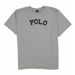 POLO SPORT ANDOVER APPLIQUE SPELL TEE // HEATHER GREY