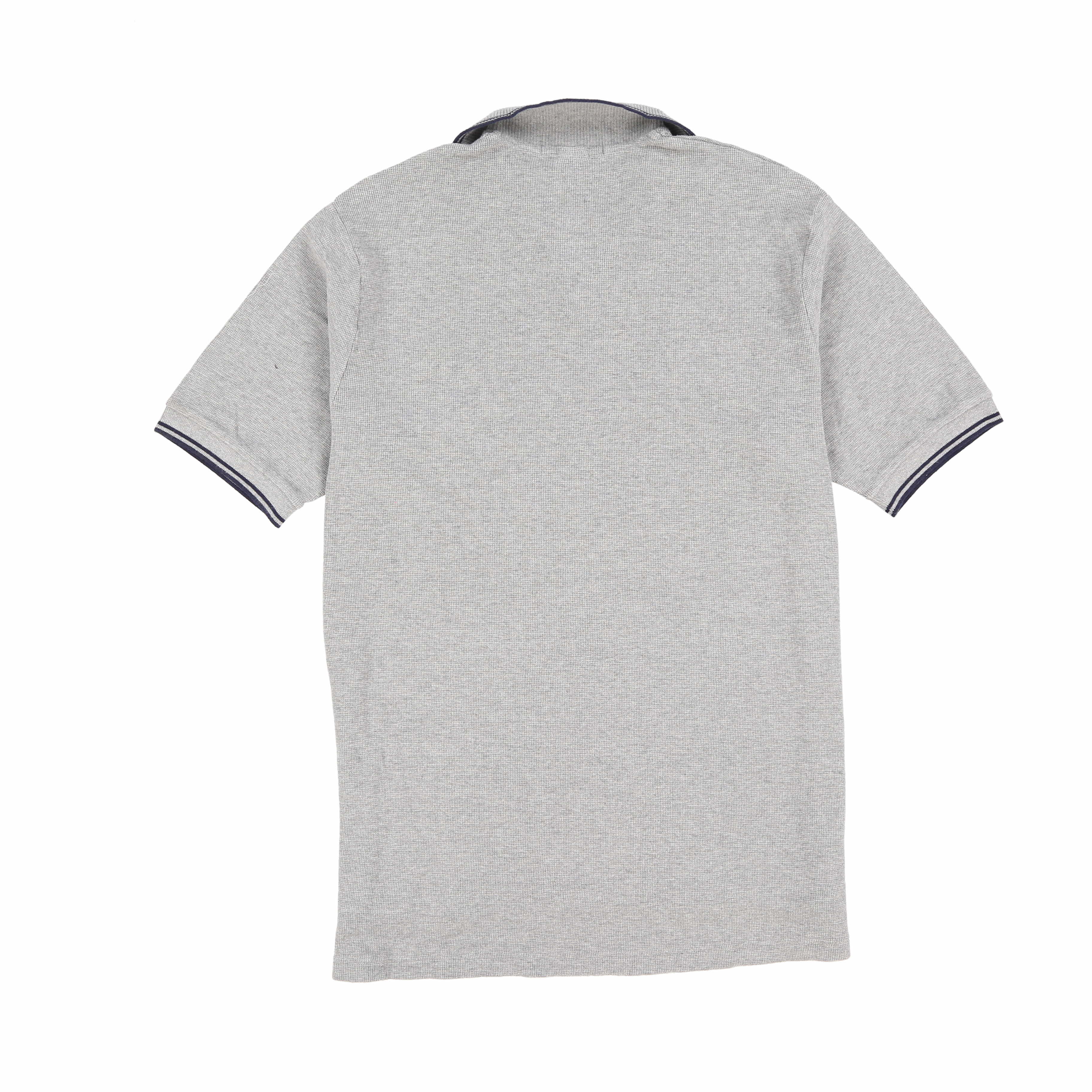 POLO SPORT EMB SPELL OUT SS POLO // HEATHER GREY
