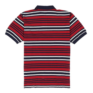 POLO GOLF HILTON HC STRIPE POLO // RED BLUE WHITE