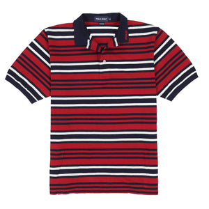 POLO GOLF HILTON HC STRIPE POLO // RED BLUE WHITE