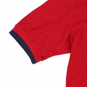 POLO SPORT EMBC SPELL OUT SS POCKET POLO // RED
