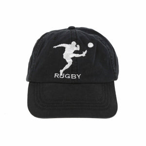 RUGBY MAN CAP // BLACK WHITE