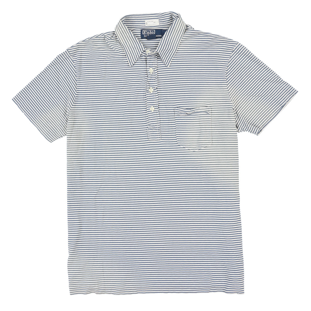 POLO MINI STRIPE SS POLO // WHITE BLUE