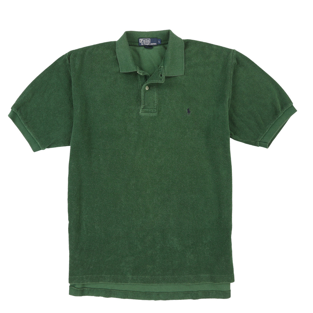 POLO VELVET SS POLO // GREEN