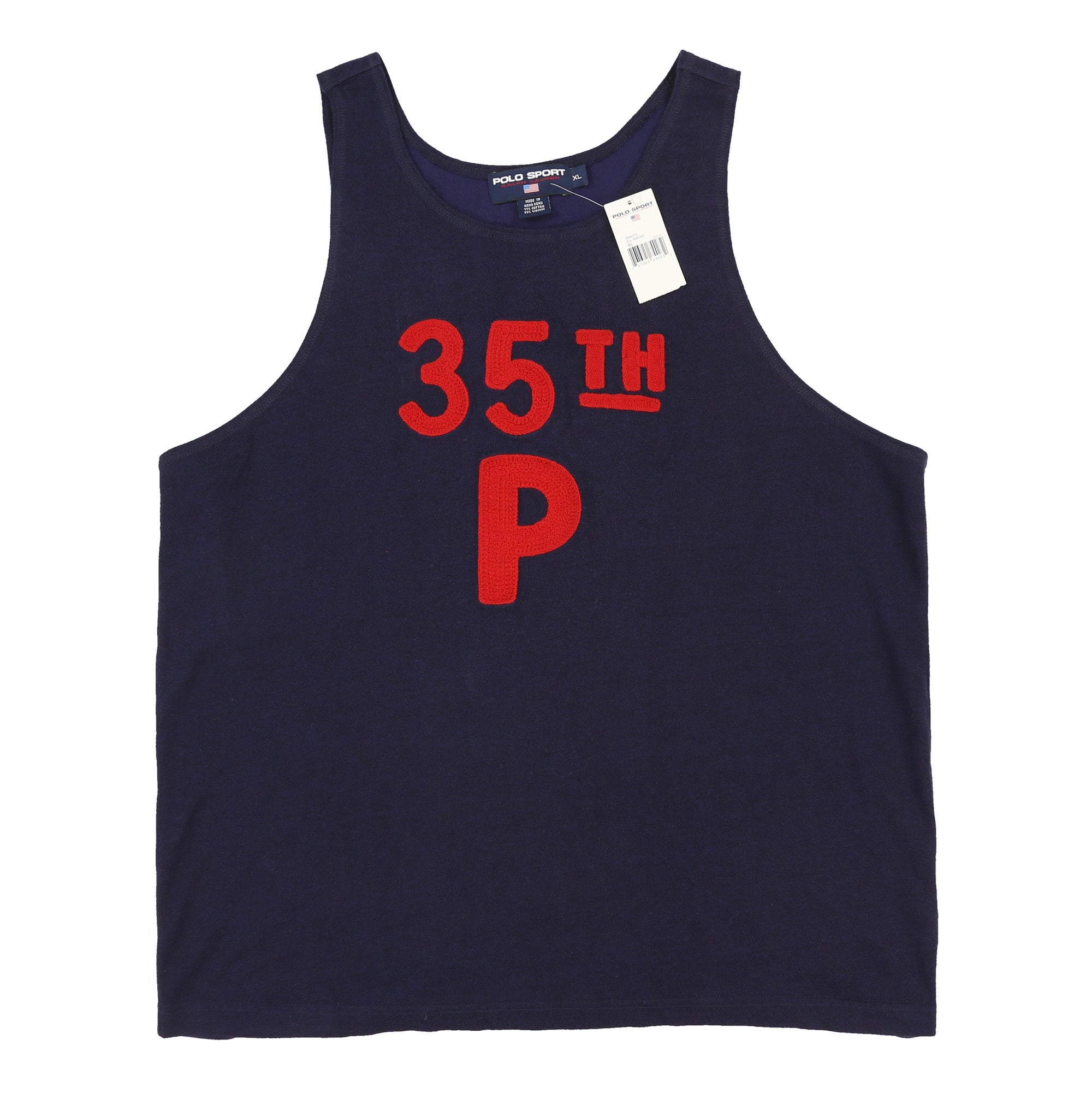 POLO SPORT ALL AMERICAN 35TH P TANK TOP // NAVY